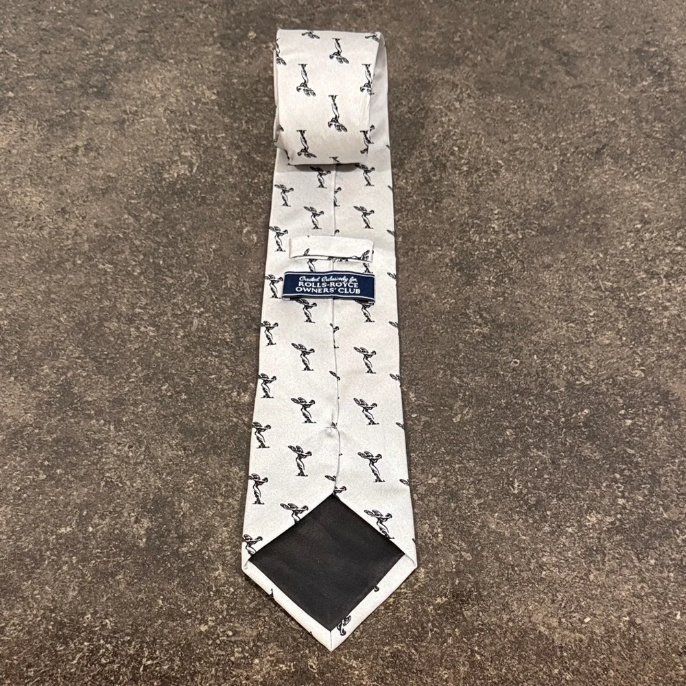 Rolls Royce Men's Gray Owners Club Silk Neck‎ Tie